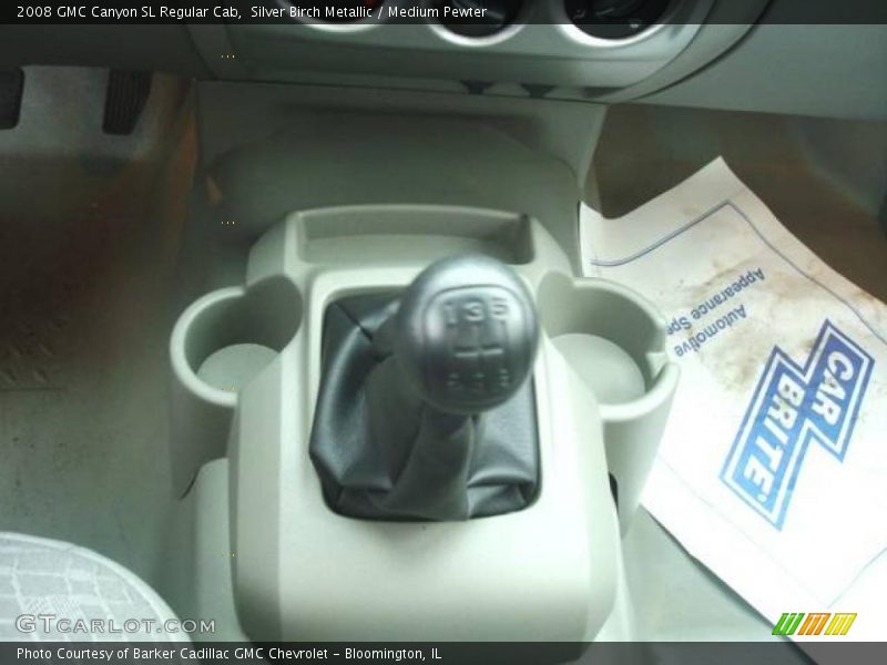 Silver Birch Metallic / Medium Pewter 2008 GMC Canyon SL Regular Cab