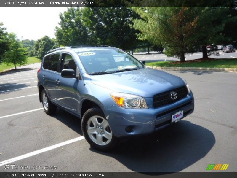 Pacific Blue Metallic / Ash 2008 Toyota RAV4 4WD