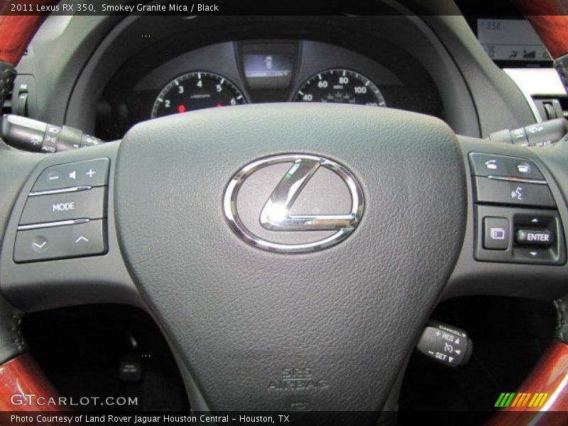 Smokey Granite Mica / Black 2011 Lexus RX 350