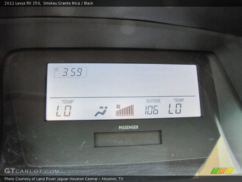 Smokey Granite Mica / Black 2011 Lexus RX 350