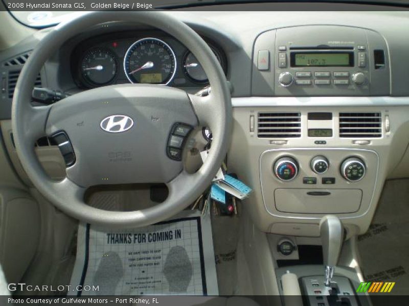 Golden Beige / Beige 2008 Hyundai Sonata GLS
