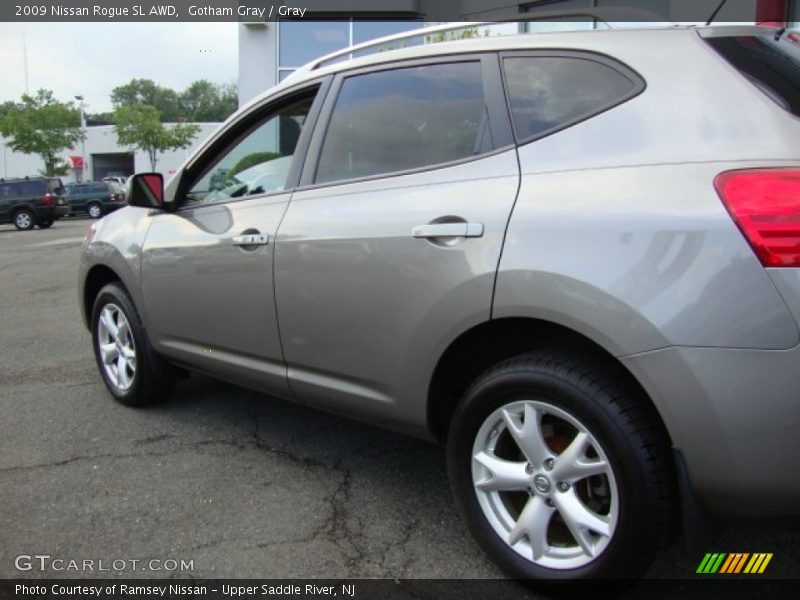 Gotham Gray / Gray 2009 Nissan Rogue SL AWD