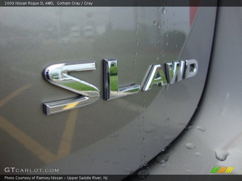Gotham Gray / Gray 2009 Nissan Rogue SL AWD