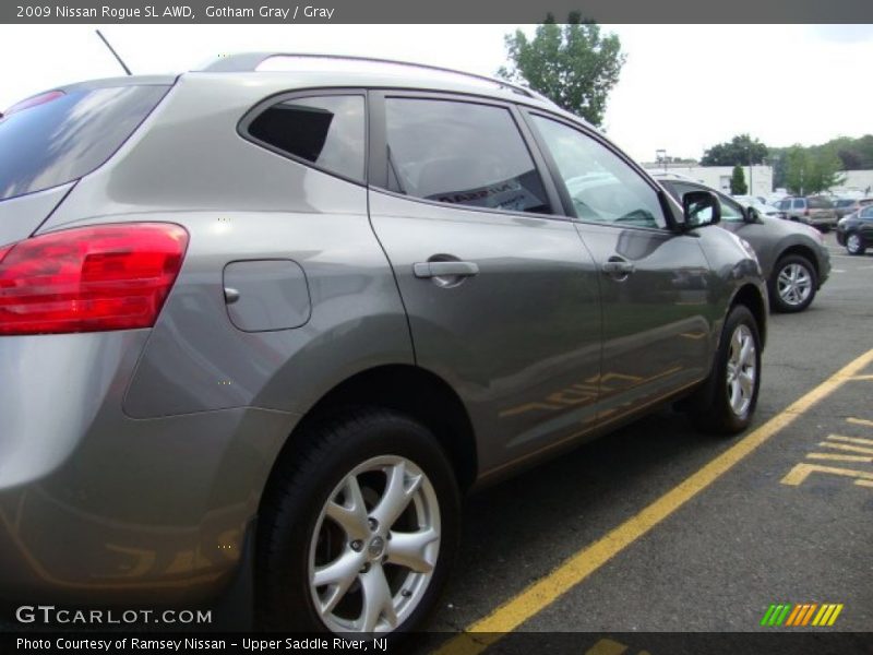 Gotham Gray / Gray 2009 Nissan Rogue SL AWD