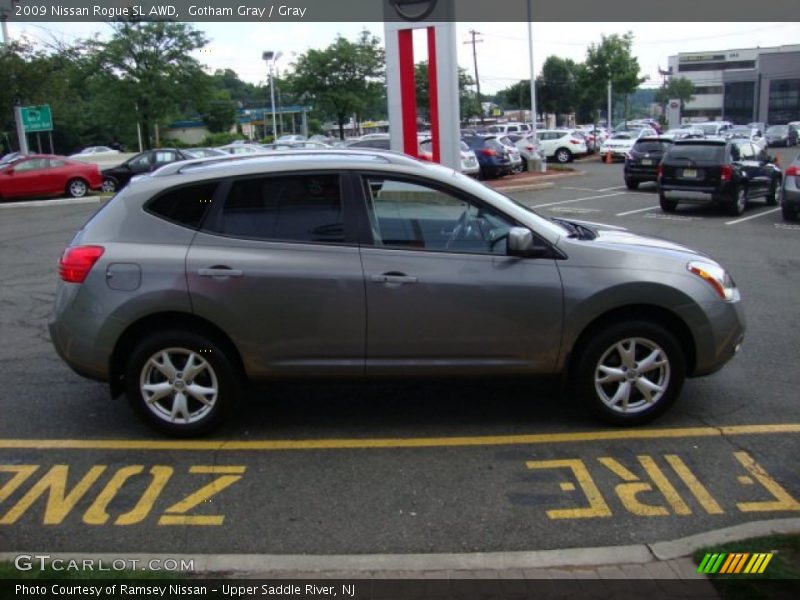 Gotham Gray / Gray 2009 Nissan Rogue SL AWD
