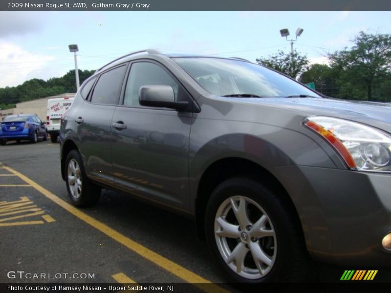 Gotham Gray / Gray 2009 Nissan Rogue SL AWD