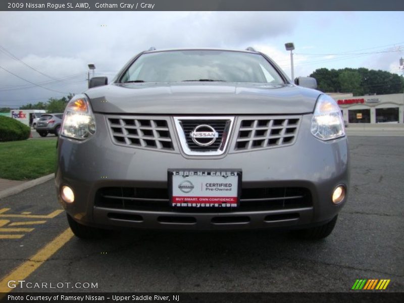 Gotham Gray / Gray 2009 Nissan Rogue SL AWD