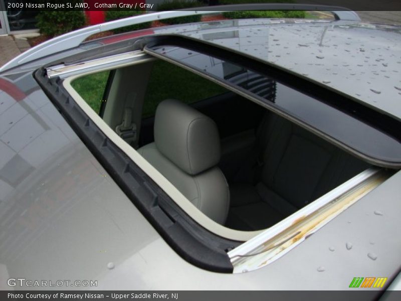 Gotham Gray / Gray 2009 Nissan Rogue SL AWD