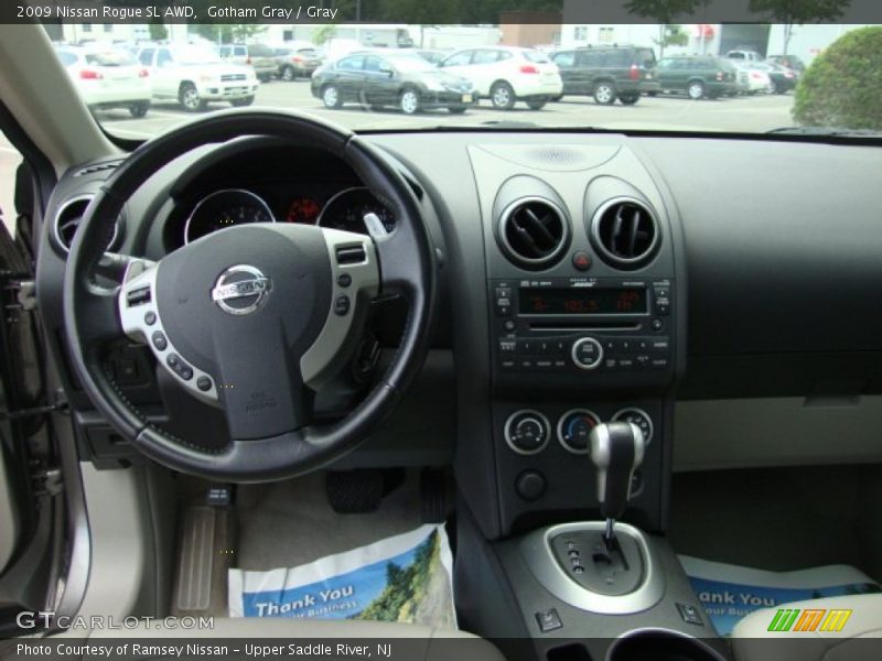Gotham Gray / Gray 2009 Nissan Rogue SL AWD