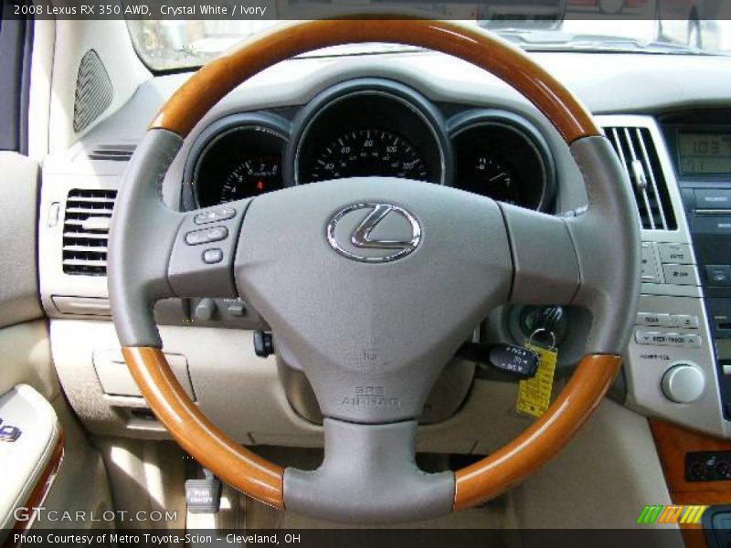 Crystal White / Ivory 2008 Lexus RX 350 AWD