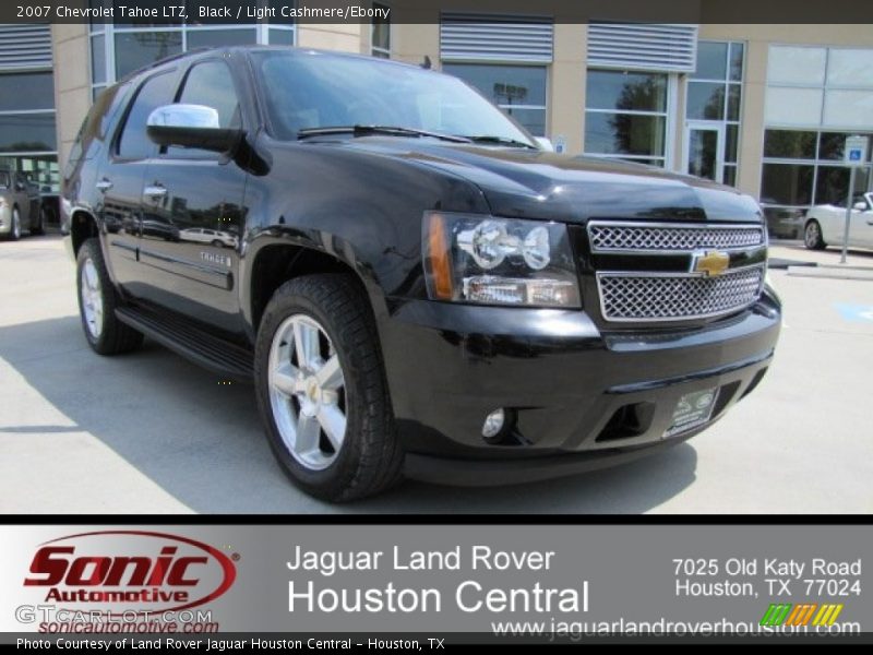 Black / Light Cashmere/Ebony 2007 Chevrolet Tahoe LTZ