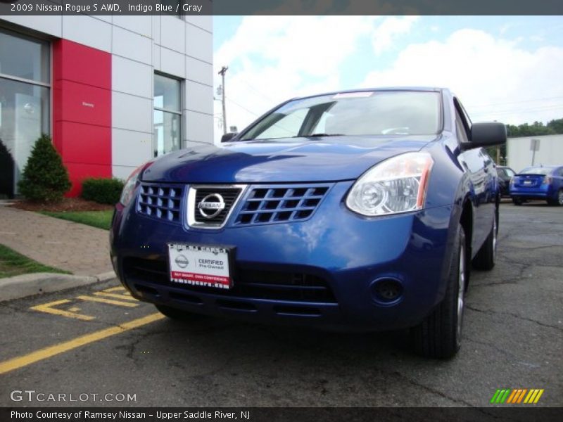 Indigo Blue / Gray 2009 Nissan Rogue S AWD