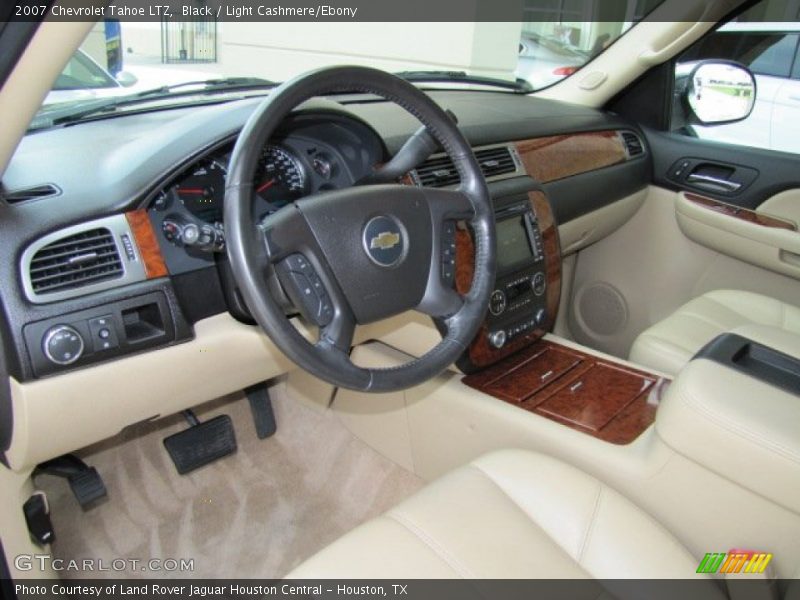 Black / Light Cashmere/Ebony 2007 Chevrolet Tahoe LTZ