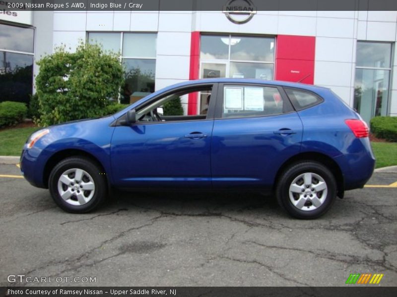 Indigo Blue / Gray 2009 Nissan Rogue S AWD