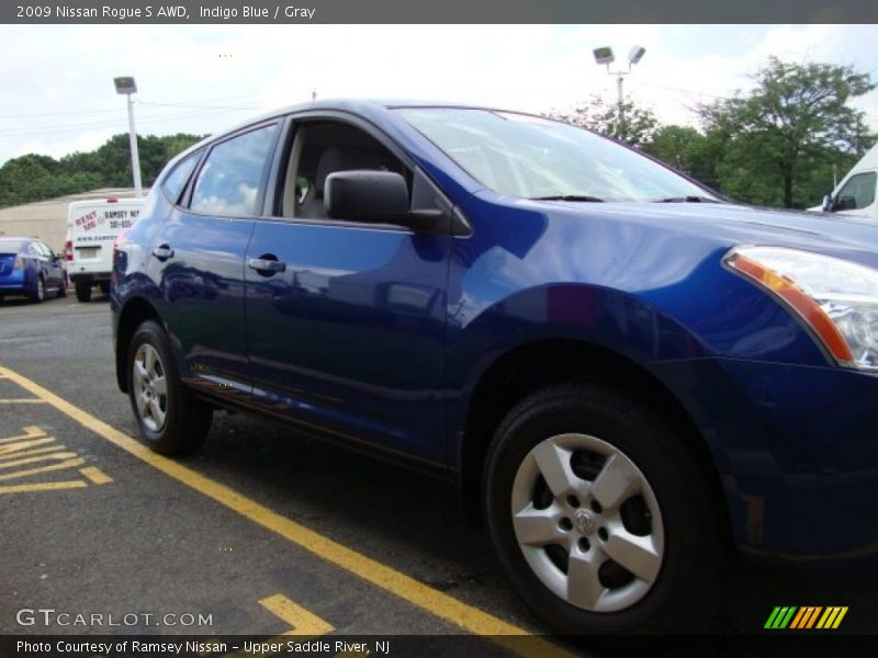 Indigo Blue / Gray 2009 Nissan Rogue S AWD