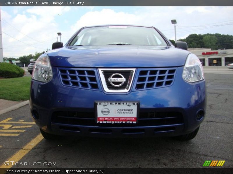 Indigo Blue / Gray 2009 Nissan Rogue S AWD