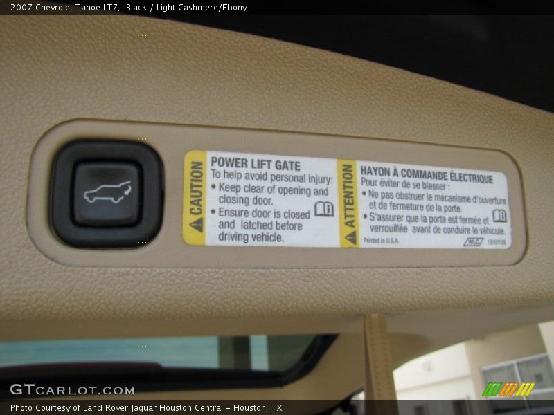 Black / Light Cashmere/Ebony 2007 Chevrolet Tahoe LTZ