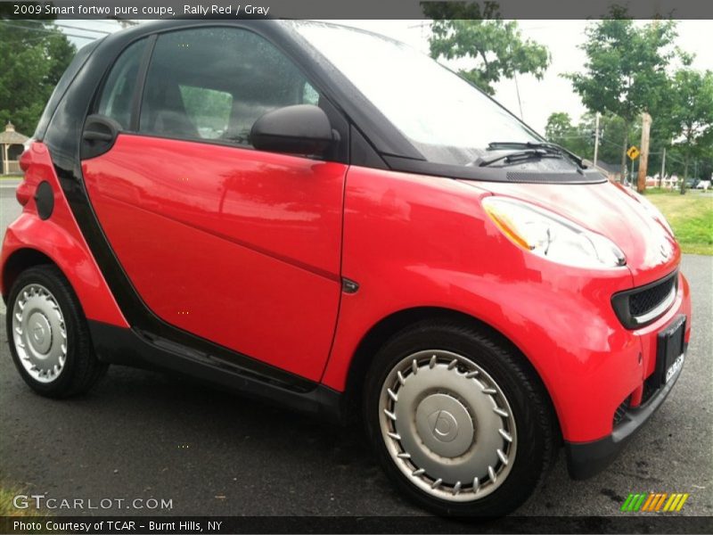 Rally Red / Gray 2009 Smart fortwo pure coupe