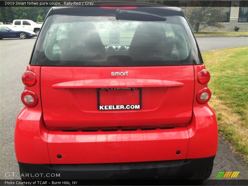 Rally Red / Gray 2009 Smart fortwo pure coupe