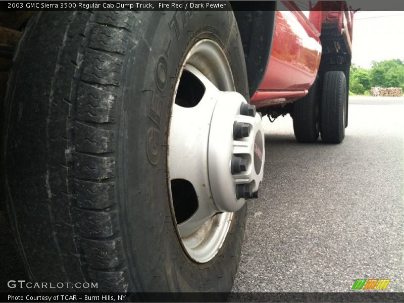 Fire Red / Dark Pewter 2003 GMC Sierra 3500 Regular Cab Dump Truck