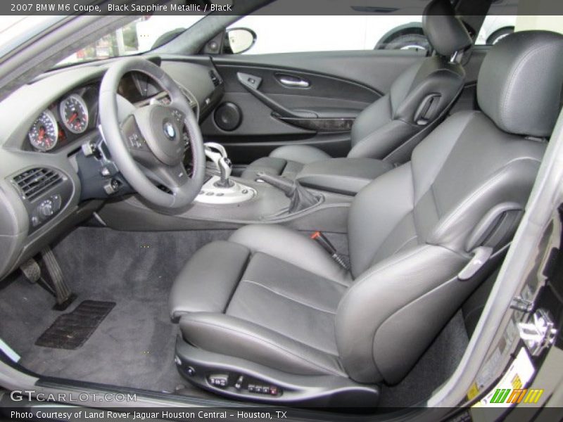 Black Sapphire Metallic / Black 2007 BMW M6 Coupe
