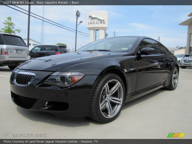 Black Sapphire Metallic / Black 2007 BMW M6 Coupe