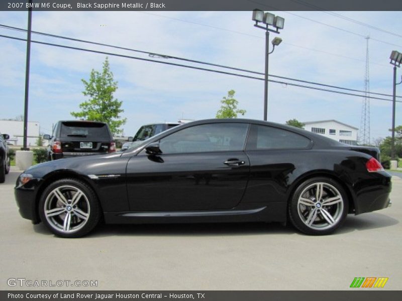 Black Sapphire Metallic / Black 2007 BMW M6 Coupe