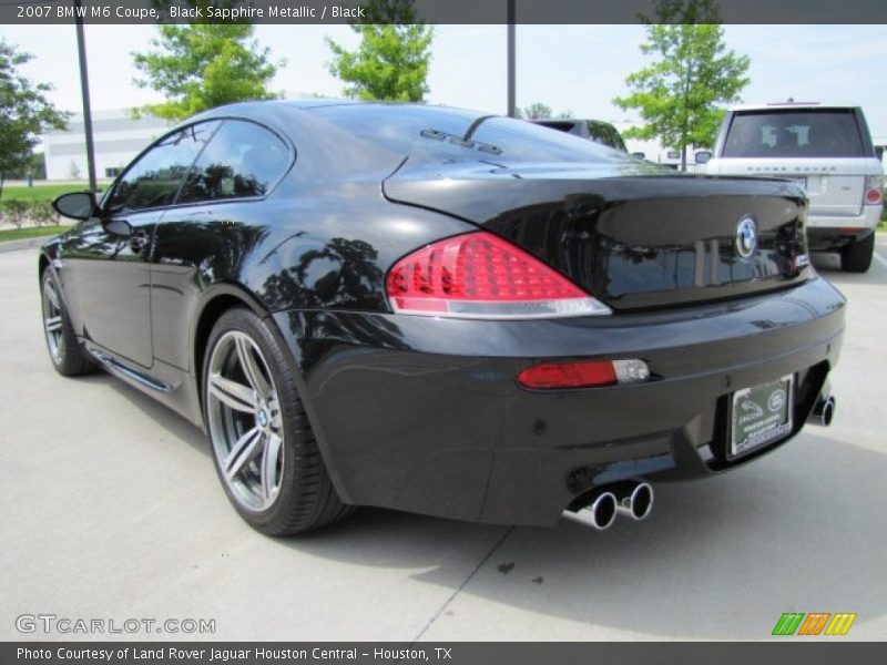 Black Sapphire Metallic / Black 2007 BMW M6 Coupe