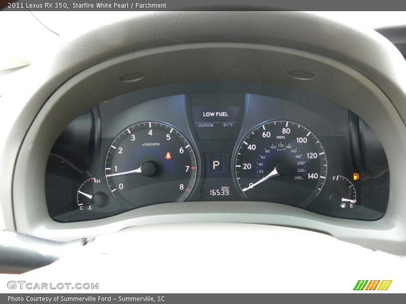  2011 RX 350 350 Gauges