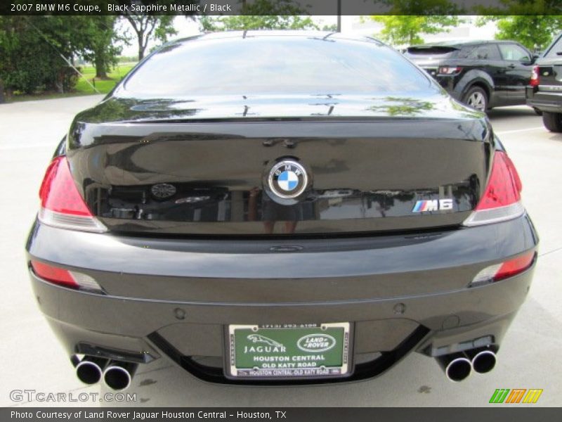 Black Sapphire Metallic / Black 2007 BMW M6 Coupe