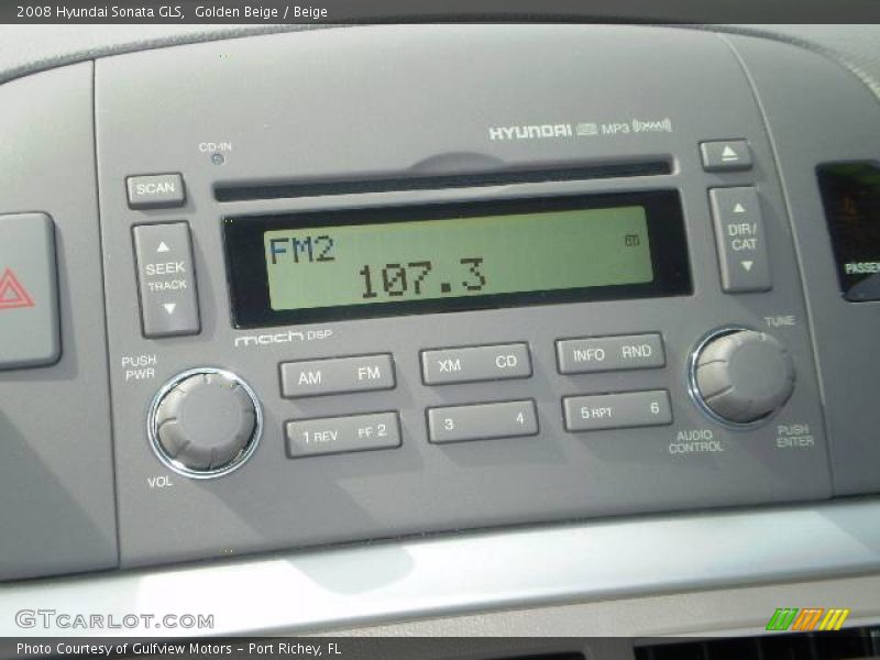 Golden Beige / Beige 2008 Hyundai Sonata GLS