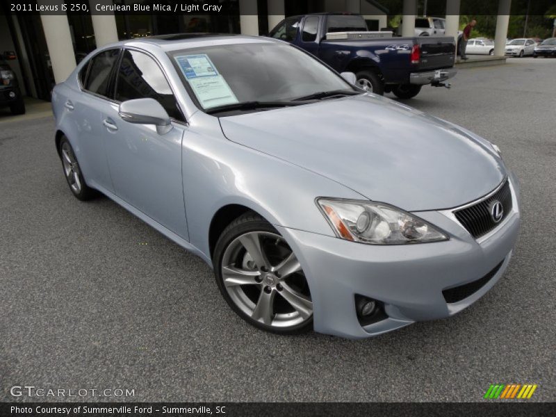 Cerulean Blue Mica / Light Gray 2011 Lexus IS 250