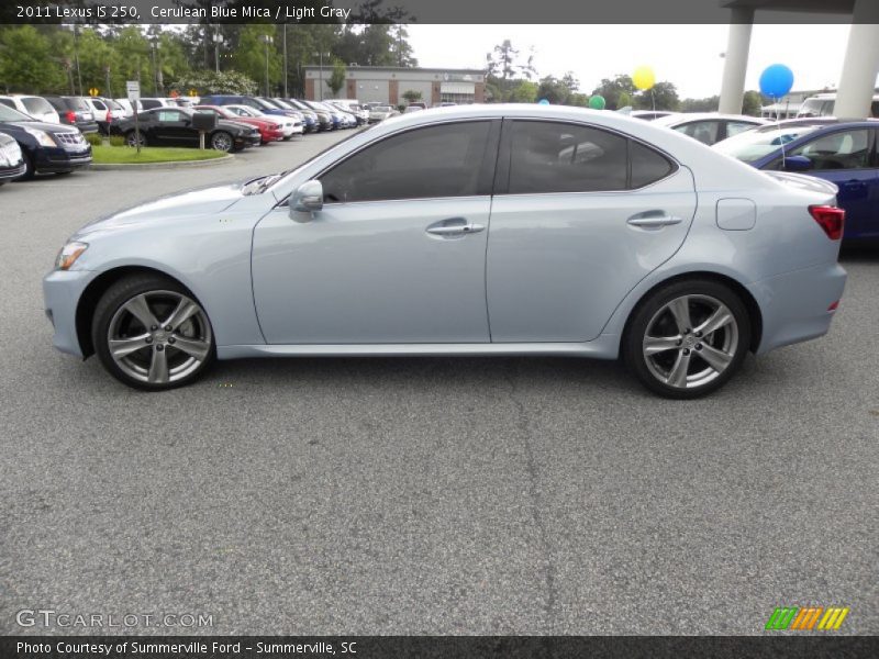 Cerulean Blue Mica / Light Gray 2011 Lexus IS 250