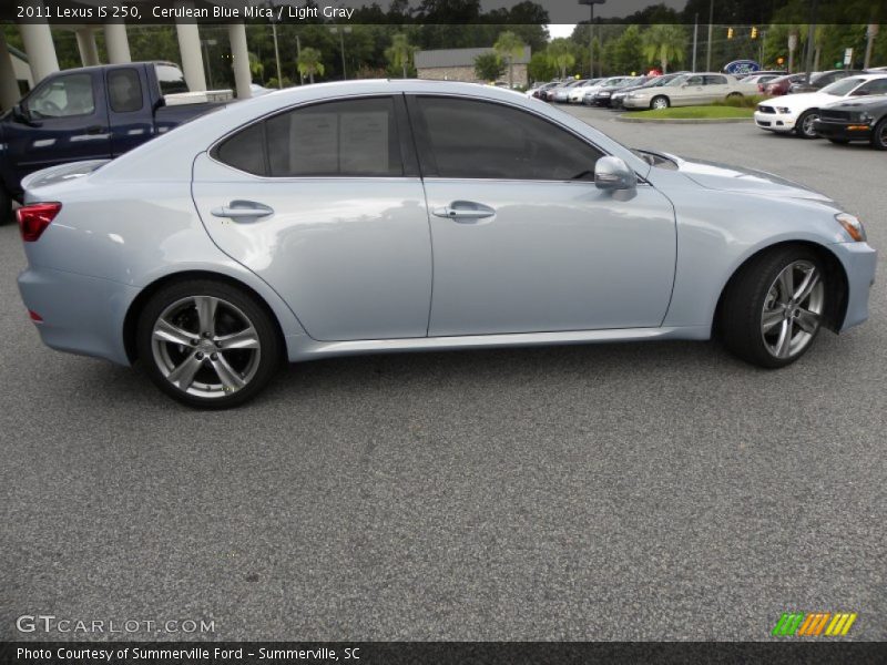 Cerulean Blue Mica / Light Gray 2011 Lexus IS 250