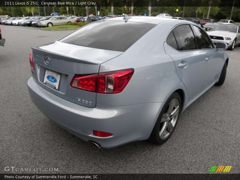 Cerulean Blue Mica / Light Gray 2011 Lexus IS 250