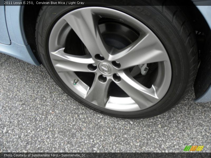 Cerulean Blue Mica / Light Gray 2011 Lexus IS 250