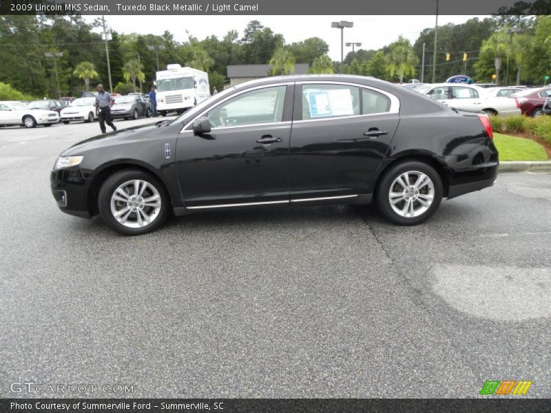 Tuxedo Black Metallic / Light Camel 2009 Lincoln MKS Sedan