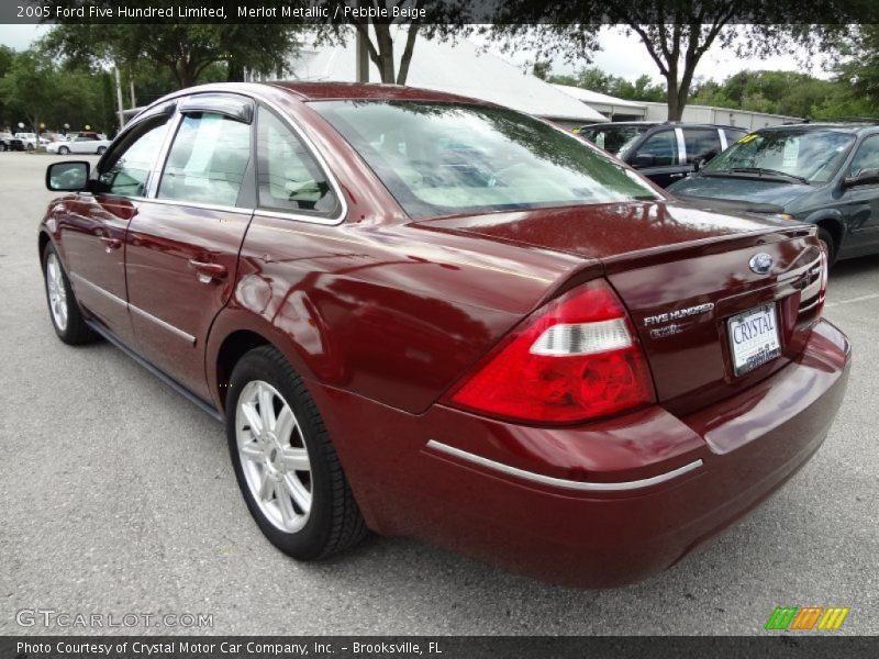 Merlot Metallic / Pebble Beige 2005 Ford Five Hundred Limited