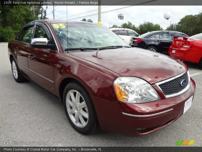 Merlot Metallic / Pebble Beige 2005 Ford Five Hundred Limited