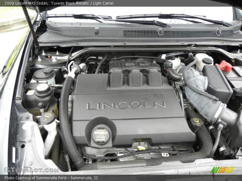Tuxedo Black Metallic / Light Camel 2009 Lincoln MKS Sedan