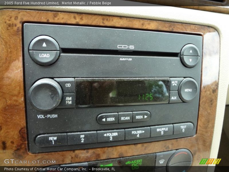 Merlot Metallic / Pebble Beige 2005 Ford Five Hundred Limited
