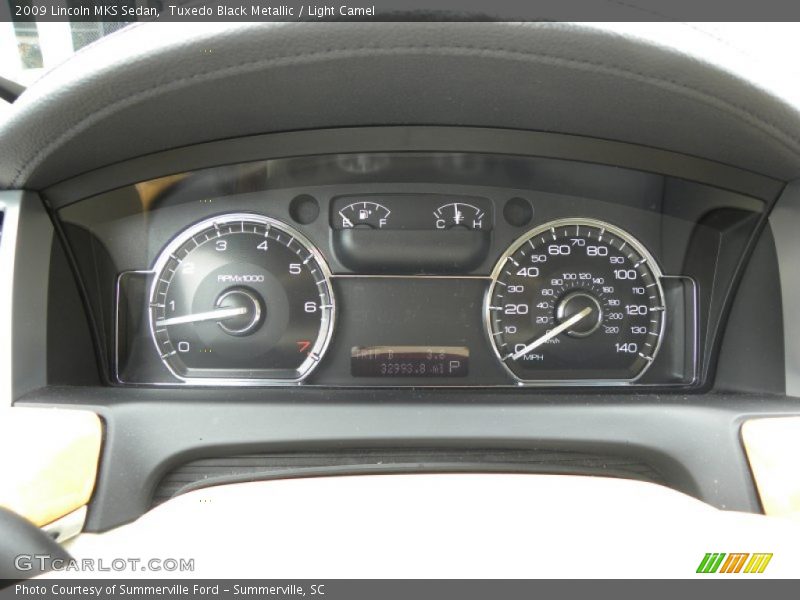 Tuxedo Black Metallic / Light Camel 2009 Lincoln MKS Sedan
