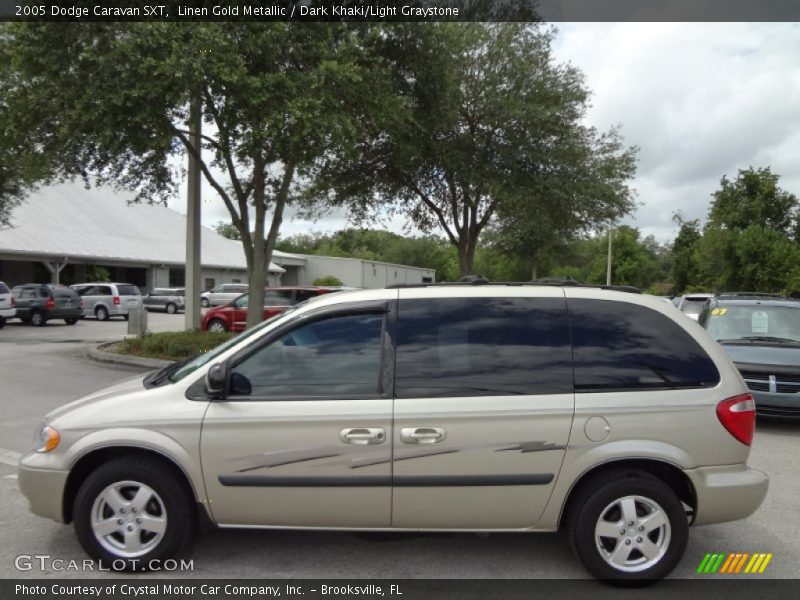 Linen Gold Metallic / Dark Khaki/Light Graystone 2005 Dodge Caravan SXT