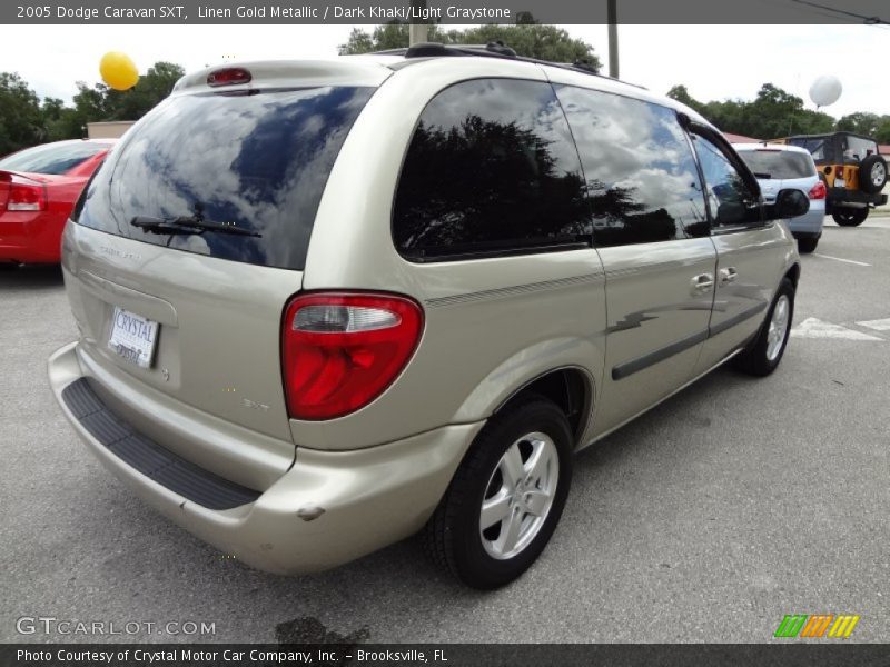 Linen Gold Metallic / Dark Khaki/Light Graystone 2005 Dodge Caravan SXT