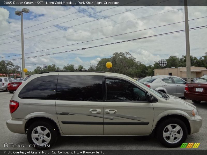 Linen Gold Metallic / Dark Khaki/Light Graystone 2005 Dodge Caravan SXT