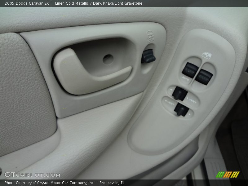 Linen Gold Metallic / Dark Khaki/Light Graystone 2005 Dodge Caravan SXT