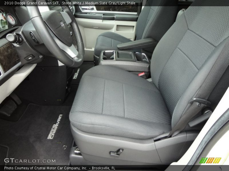 Stone White / Medium Slate Gray/Light Shale 2010 Dodge Grand Caravan SXT