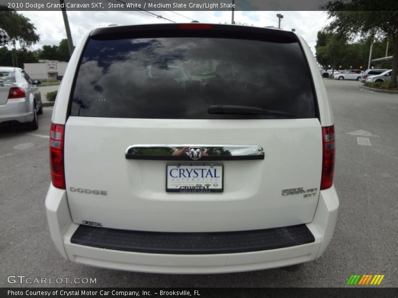 Stone White / Medium Slate Gray/Light Shale 2010 Dodge Grand Caravan SXT