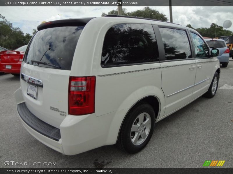 Stone White / Medium Slate Gray/Light Shale 2010 Dodge Grand Caravan SXT