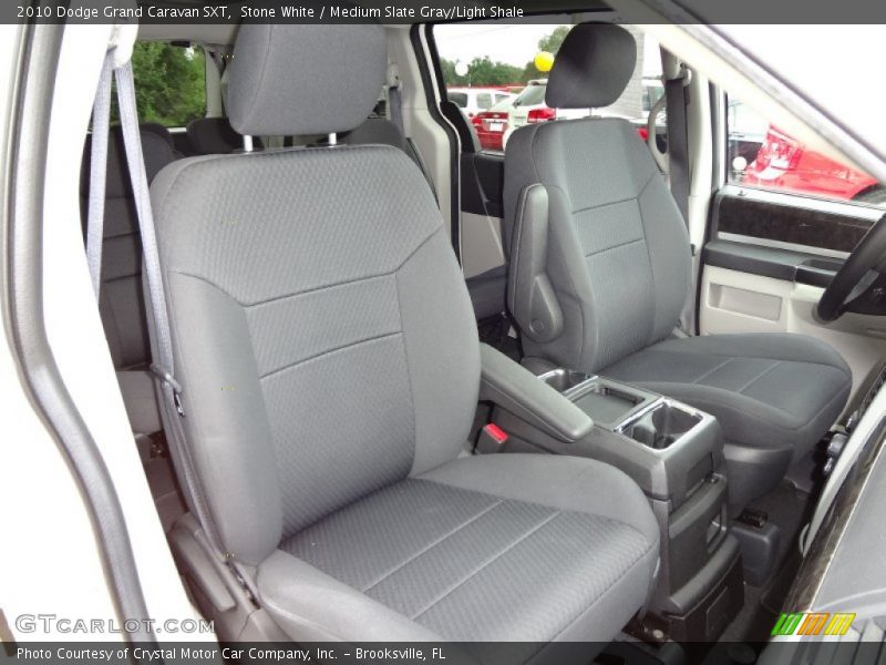 Stone White / Medium Slate Gray/Light Shale 2010 Dodge Grand Caravan SXT
